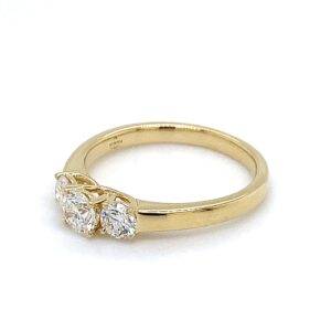 Ring "Trilogy" 18K goud 0.76crt SI H